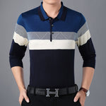 2019 designer brand long sleeve slim fit polo shirt men casual jersey striped mens polos vintage luxury quality tee shirt 56812